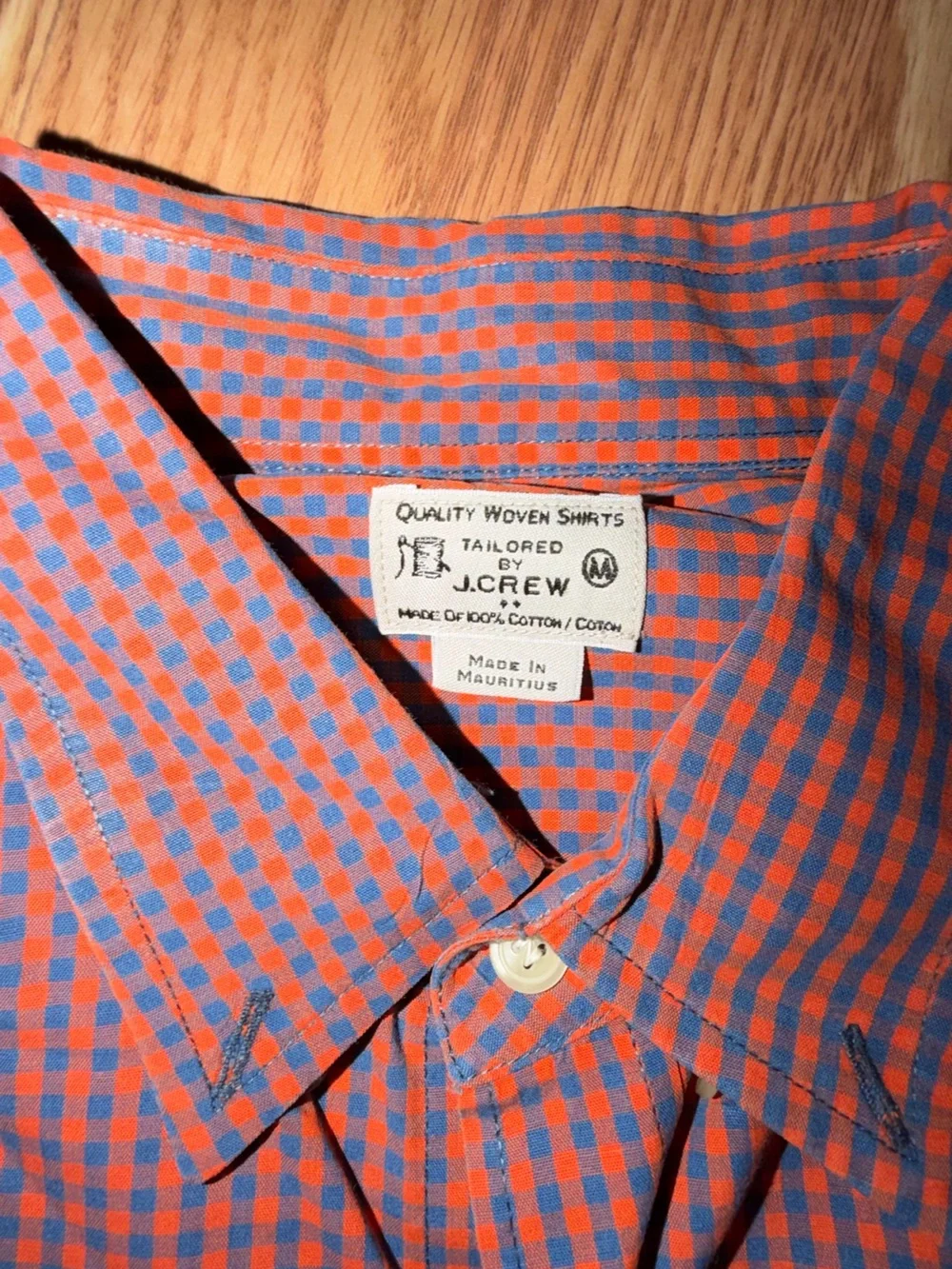 J. Crew 100% Cotton Men’s Button-Down Shirt